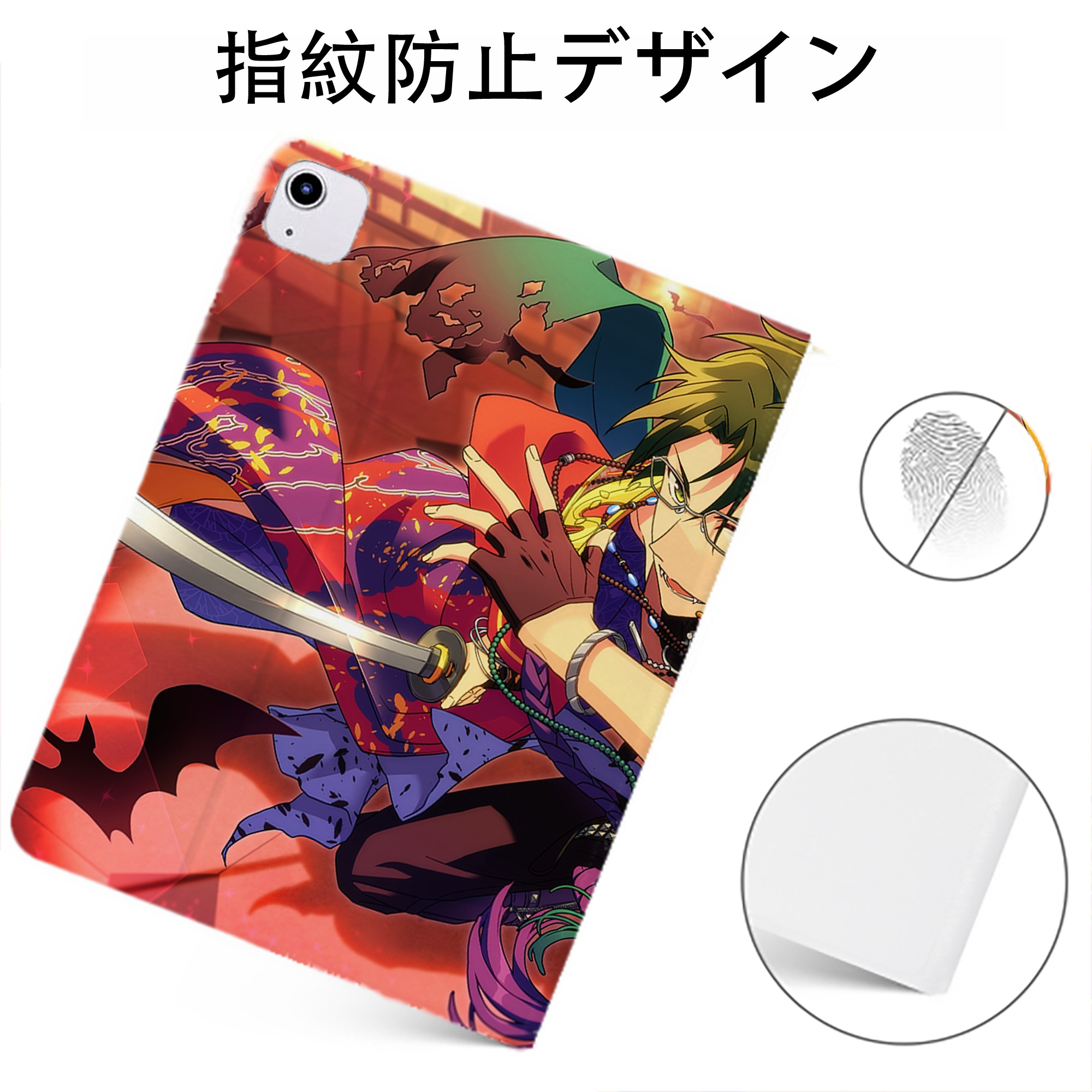 （画像用） あんさんぶるスターズ! Ensemble Stars IPadケース ペンホルダー付き ブックスタイルデザイン